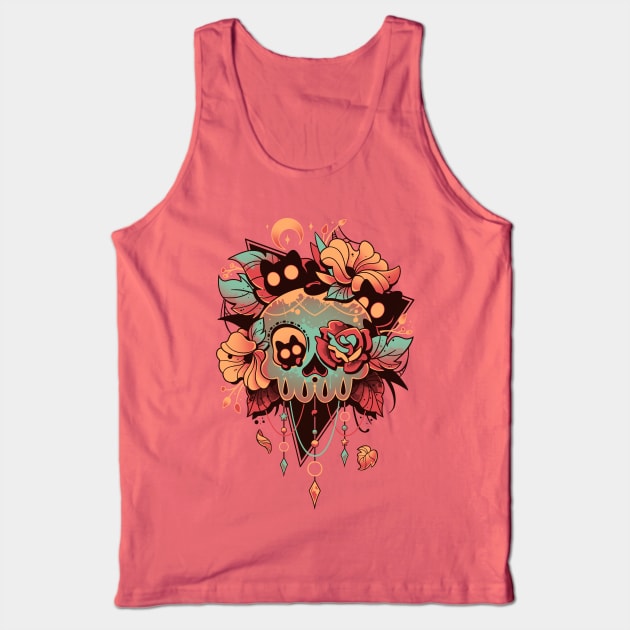 Spook Seekers - Creepy Cute Cats Tank Top by Snouleaf